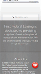 Mobile Screenshot of firstfederalleasing.com