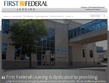 Tablet Screenshot of firstfederalleasing.com